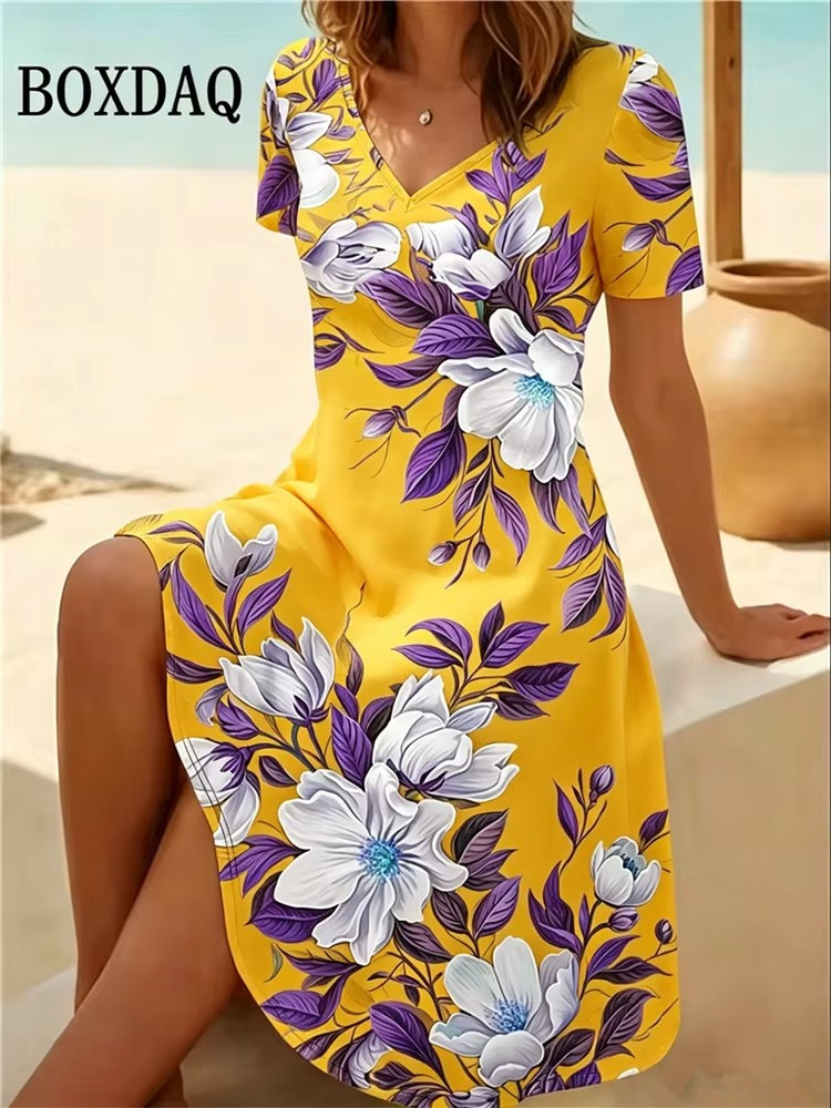 6XL Plus Size Women Dresses Su - огляд і ціна Romper Floral Print
