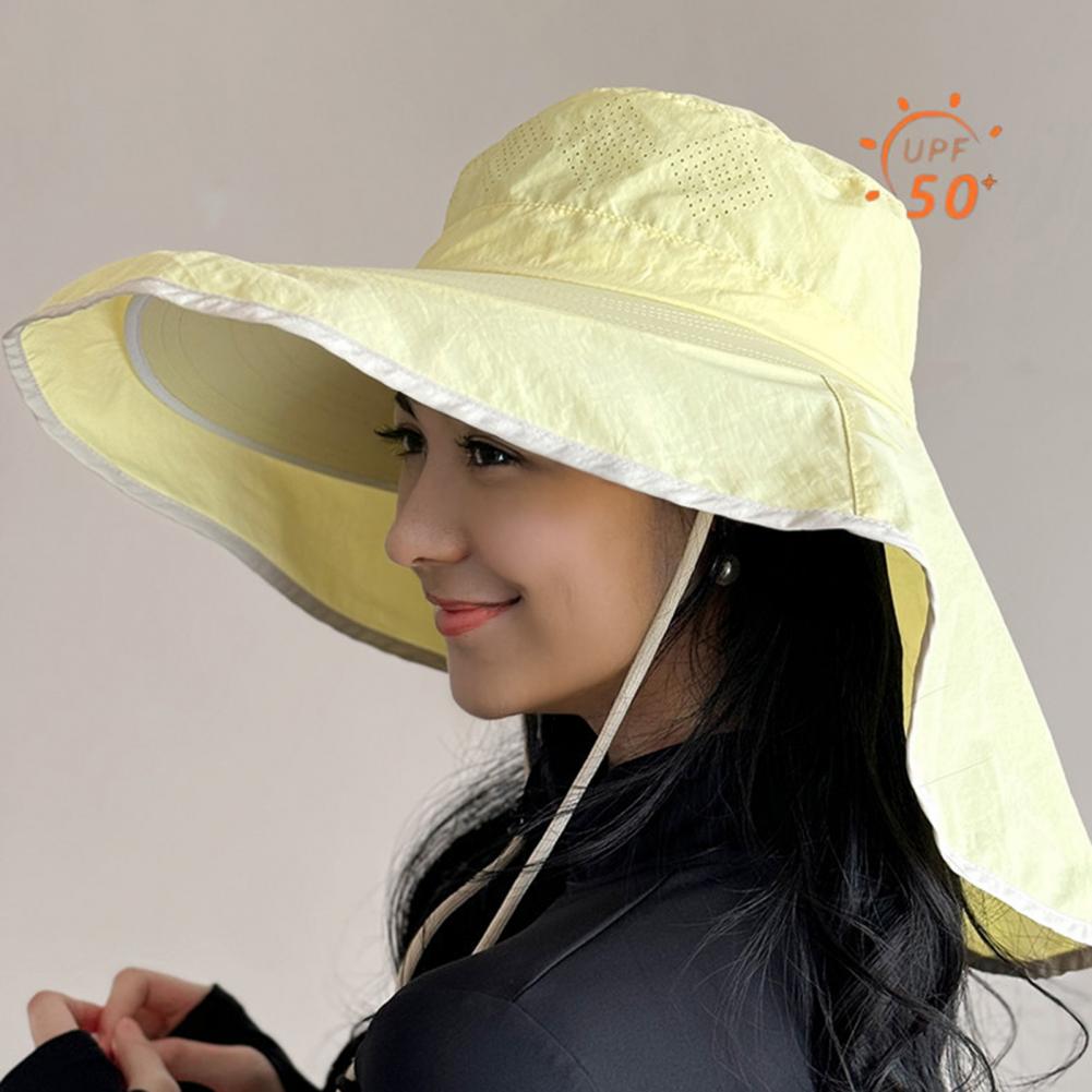 Women Sun Hat with Neck Flap W - огляд і ціна Hat Floppy Wide