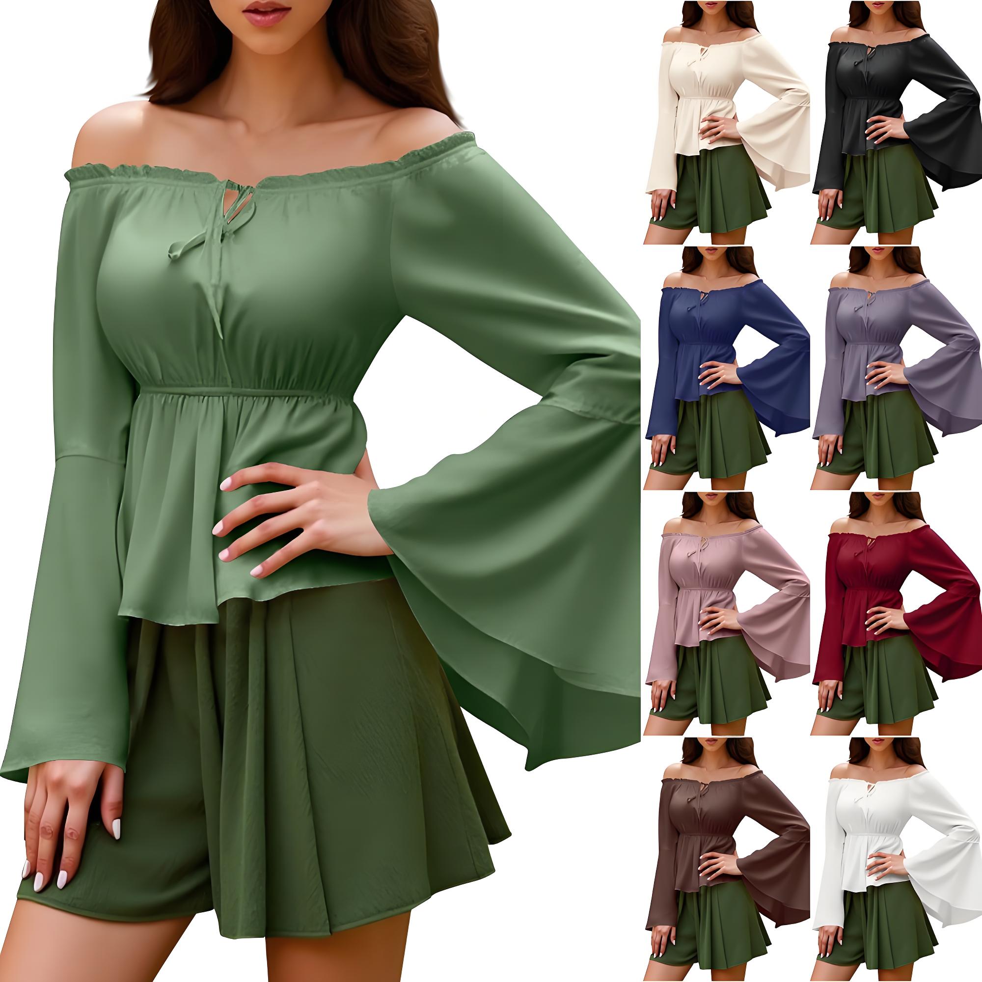 Renaissance Blouse Peasant Wom - огляд і ціна Blouse Off Shoulder