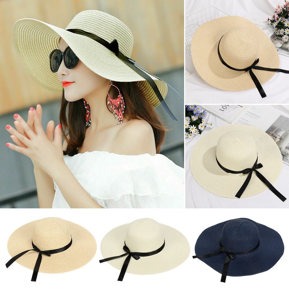 Women Floppy Straw Big Wide Br - огляд і ціна Hat Floppy Wide