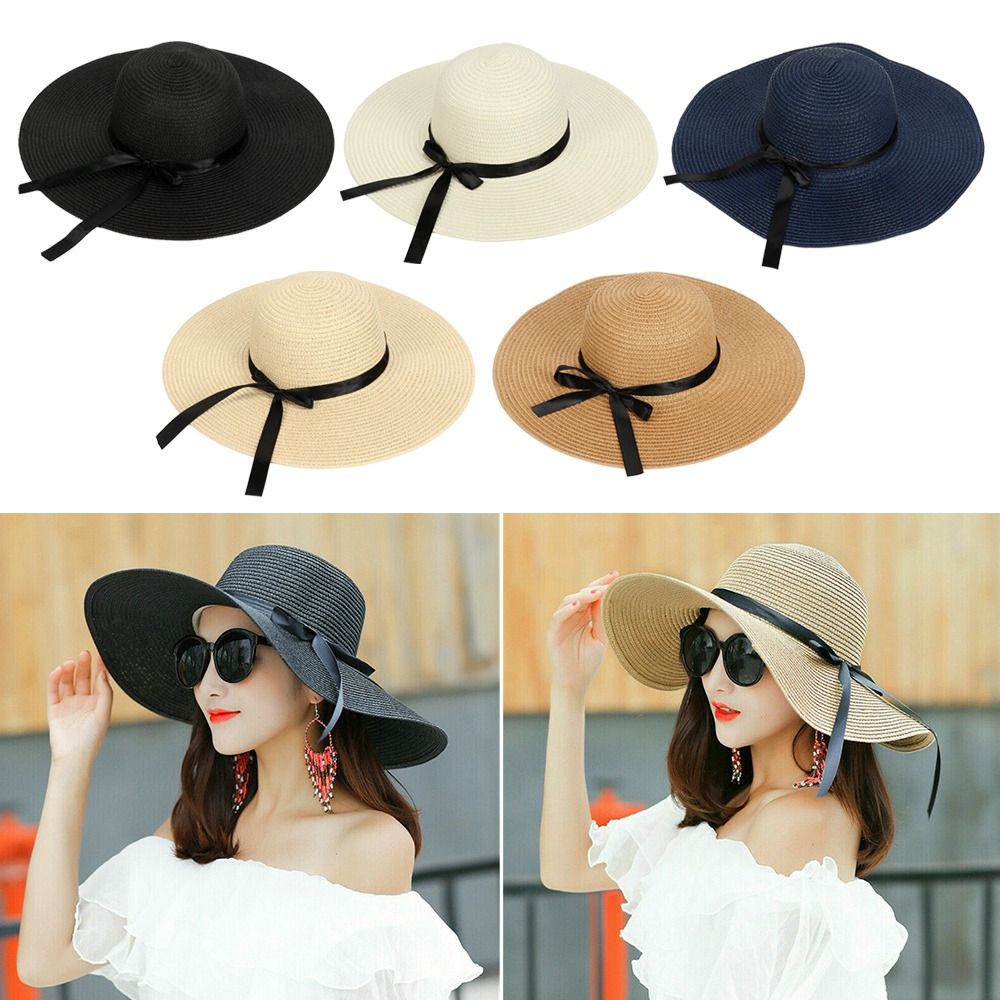 Women Floppy Straw Big Wide Br - огляд і ціна Hat Floppy Wide