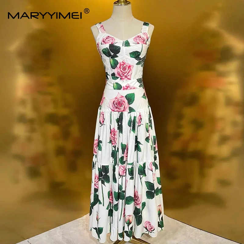 MARYYIMEI Floral-Print Pleated - огляд і ціна Romper Floral Print