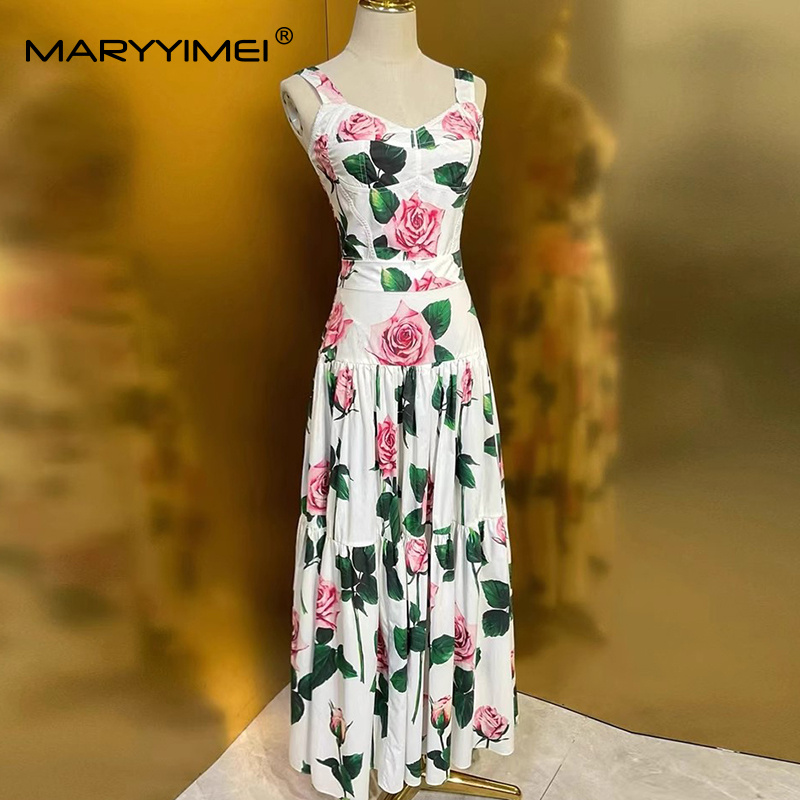 MARYYIMEI Floral-Print Pleated - огляд і ціна Romper Floral Print
