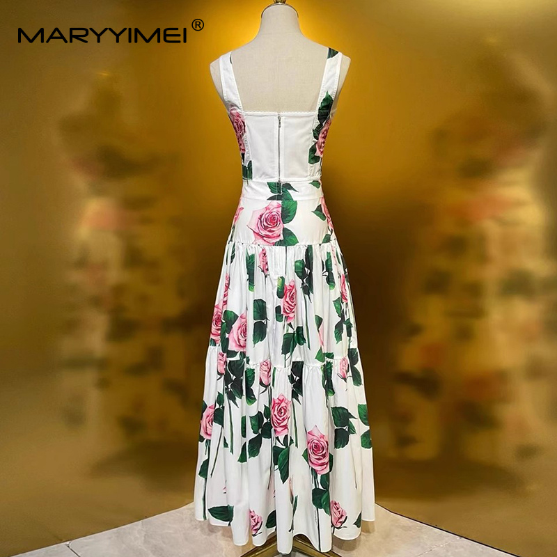 MARYYIMEI Floral-Print Pleated - огляд і ціна Romper Floral Print