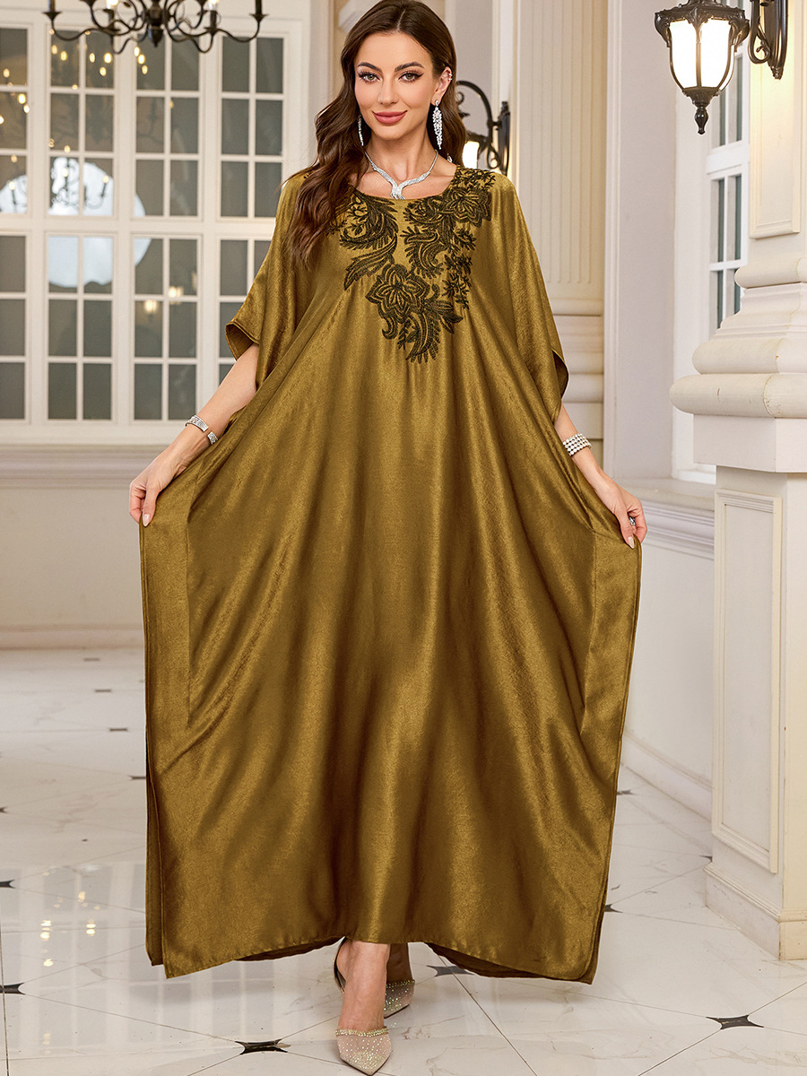 Women Embroidered Long Caftans - огляд і ціна Cover Up Kaftan
