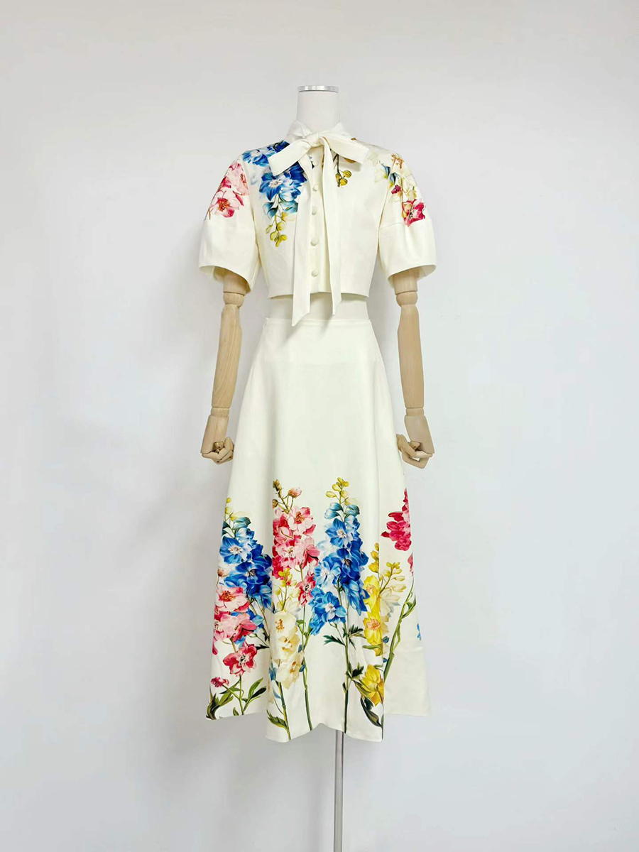 VGH Elegant Floral Printed Two - огляд і ціна Midi Skirt Floral
